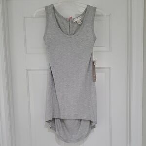 NWT Kenar Gray Sleeveless High-Low Tank Top Sz M